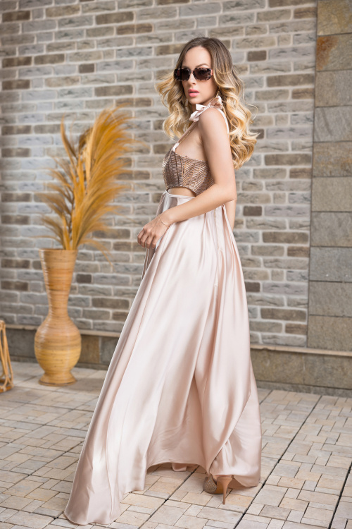 Рокля Gold Glamour