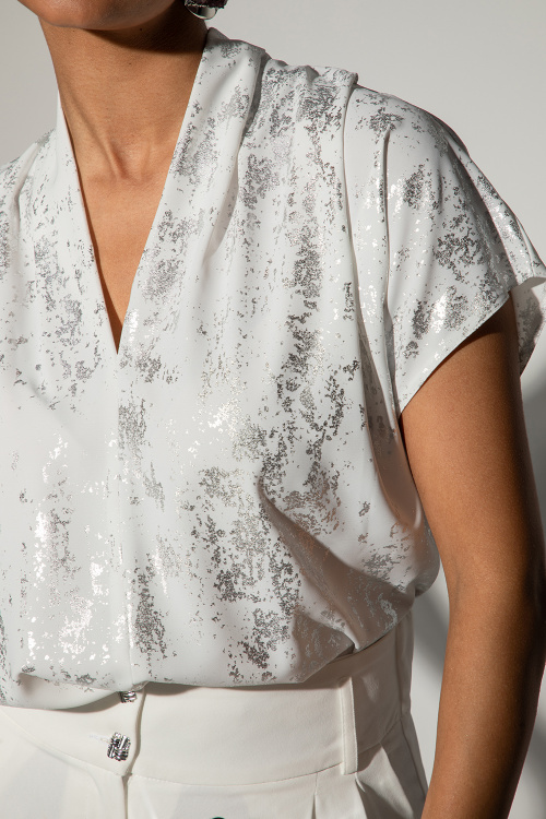 Блуза Satin Muse - White Silver