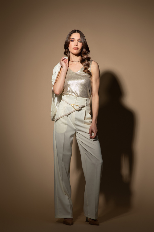 Панталон Majestoc Fit - Ecru