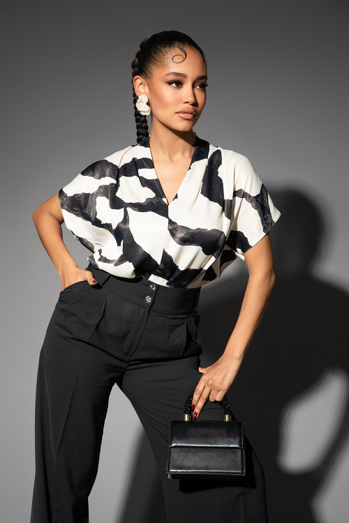 Блуза Satin MUse - Black&White