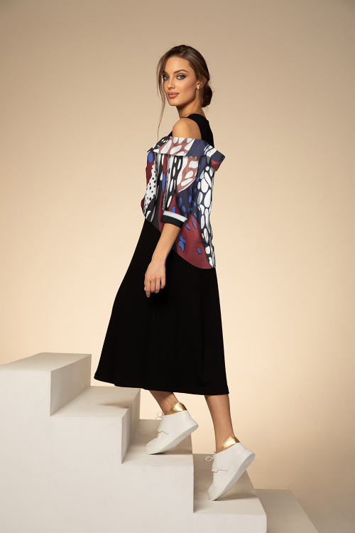 Рокля Stamped - Blue