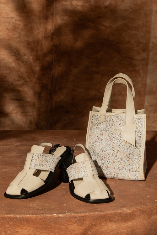 Сандали White Drops - 100% естествена кожа