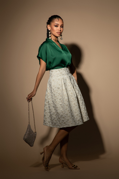 Блуза Satin Muse - Green