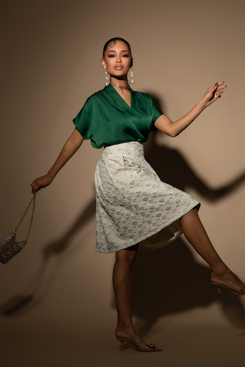 Блуза Satin Muse - Green