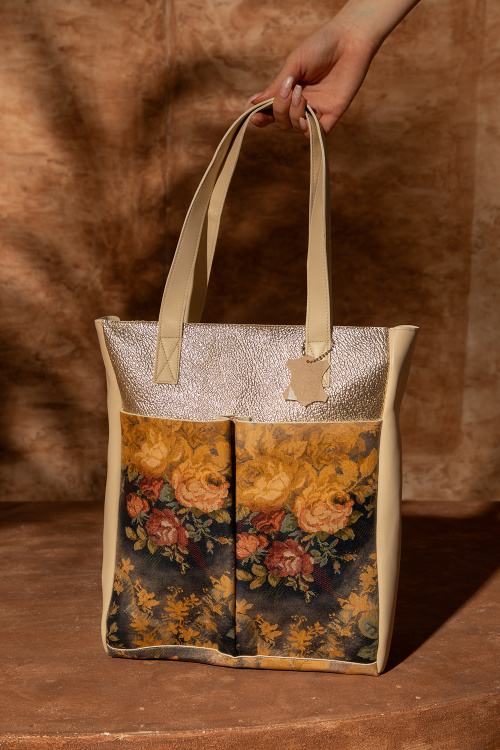 Чанта Flower Glow -100% естествена кожа