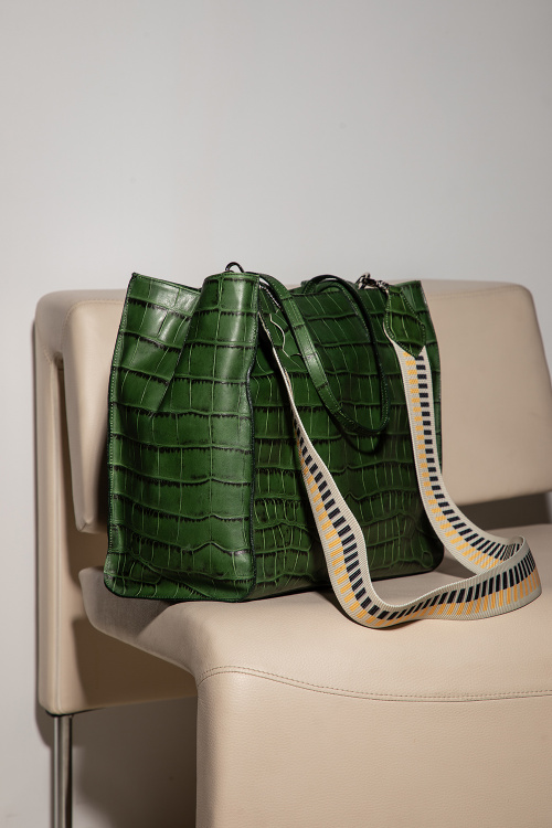 Чанта Juliet - Green - 100% естествена кожа