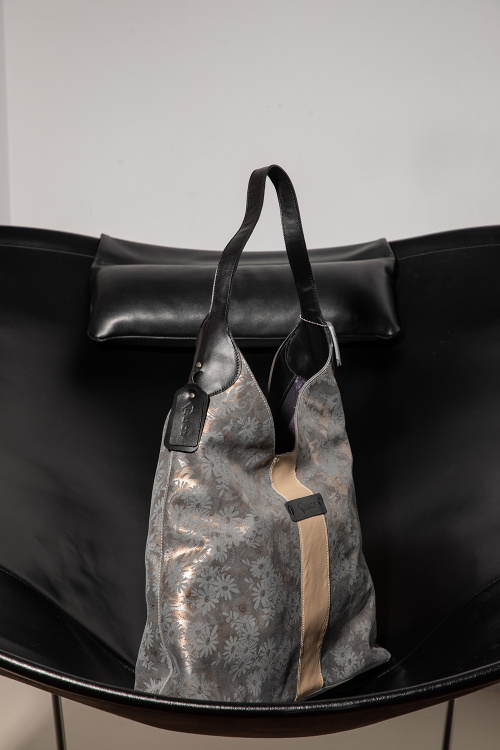 Чанта Lavish Gray -100% естествена кожа