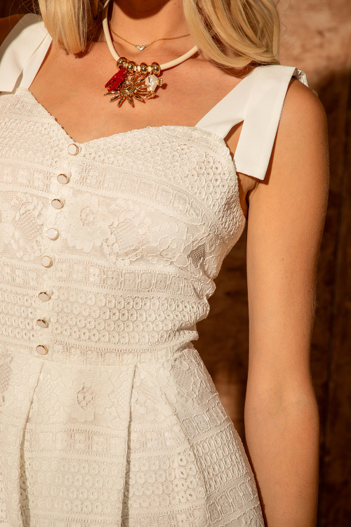 Рокля Sky Serene - White