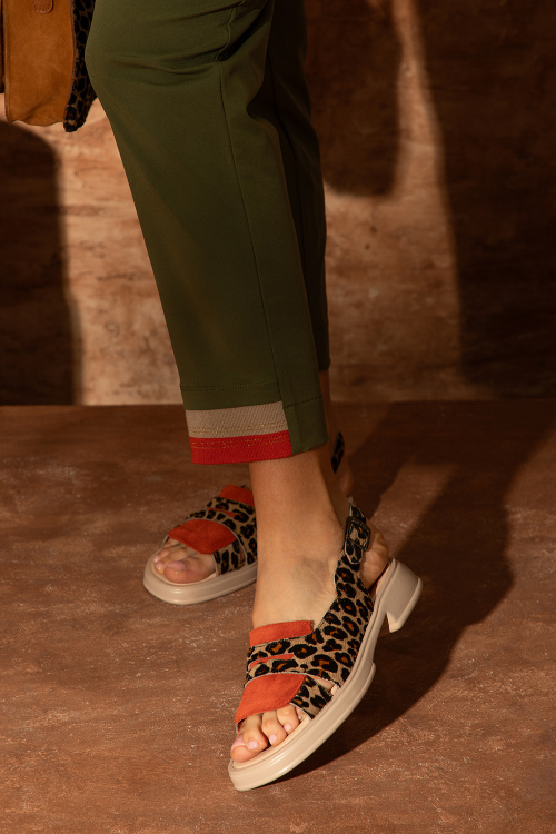 Сандали Leopard - 100% естествена кожа