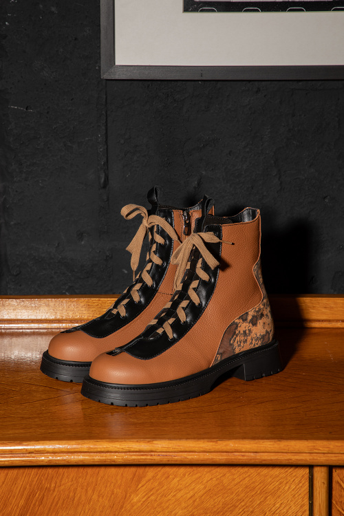 Боти Poshy - Brown - 100% естествена кожа