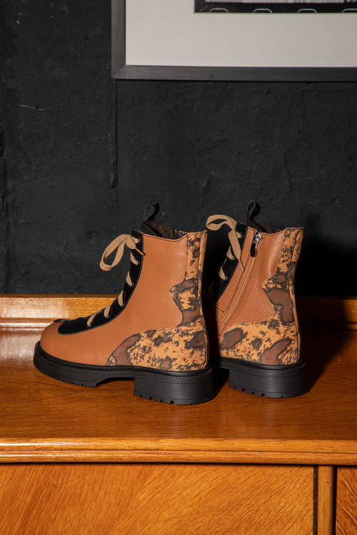 Боти Poshy - Brown - 100% естествена кожа