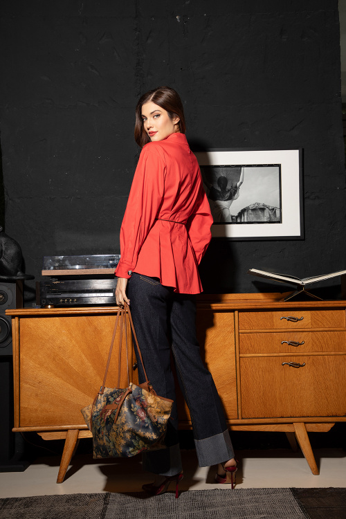 Чанта Fall Flower -100% естествена кожа