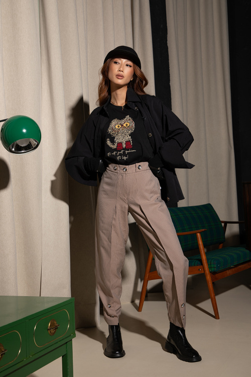 Блуза Charmy Cat - Black