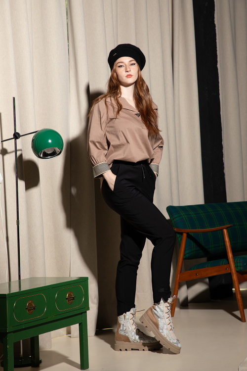 Боти Poshy - Cream - 100% естествена кожа