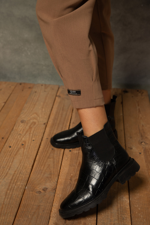 Боти Liliana - Black - 100% естествена кожа