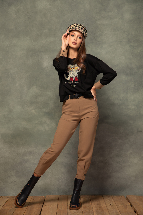 Боти в тъмно синьо от 100% естествена кожа