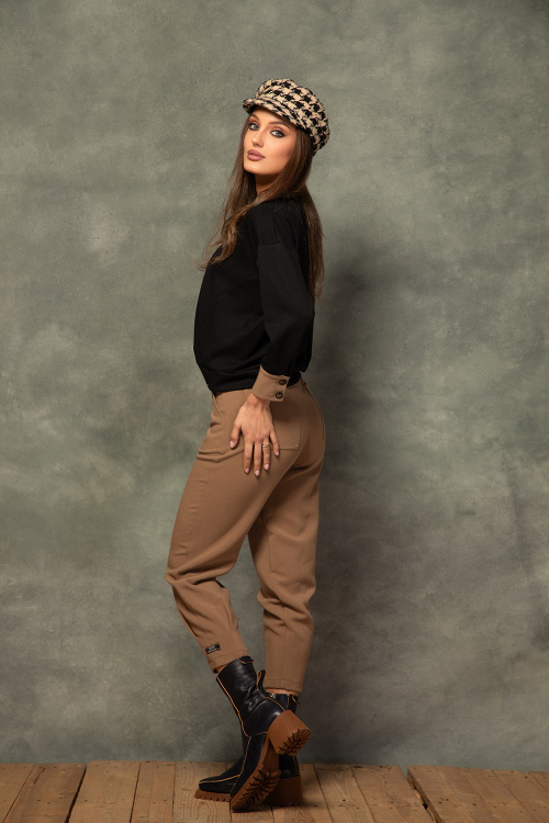 Боти в тъмно синьо от 100% естествена кожа