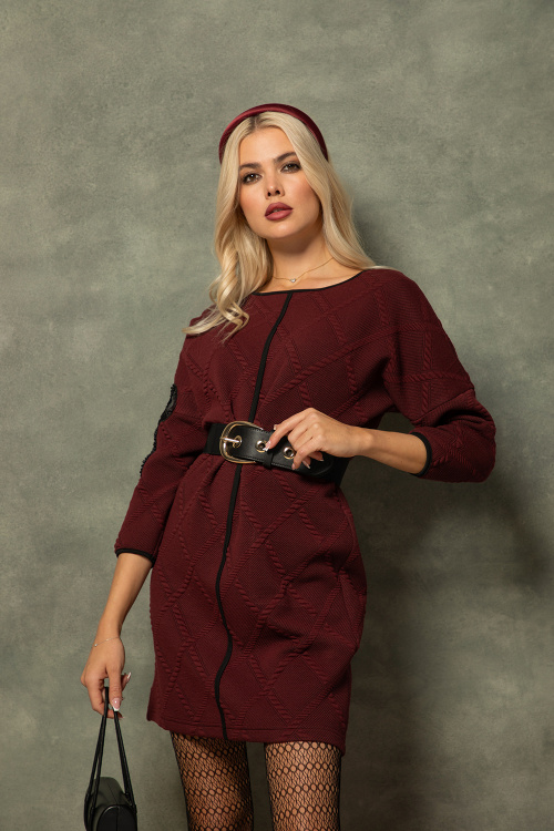 Жакардова рокля с пандела