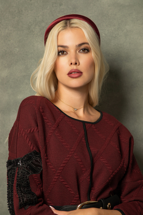 Жакардова рокля с пандела