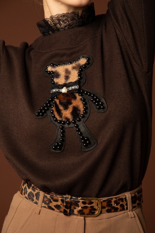 Бомбър блуза с апликация