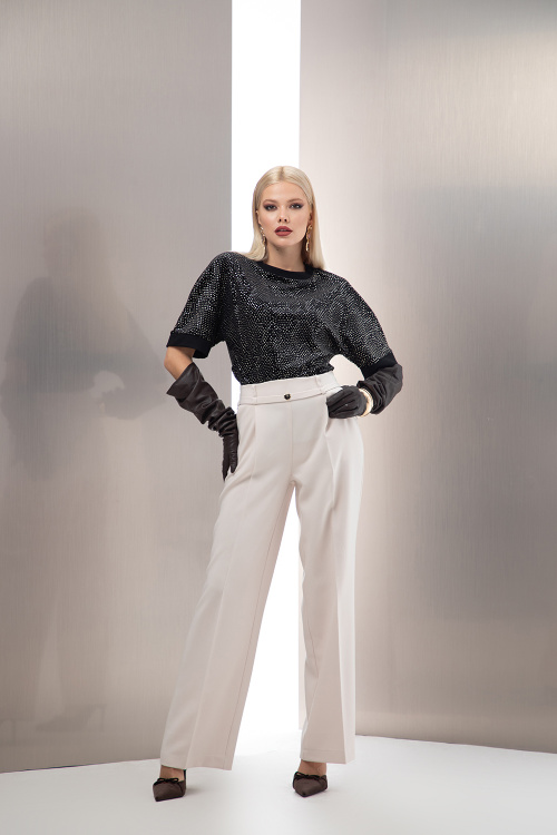 Блуза от кадифе с текстура