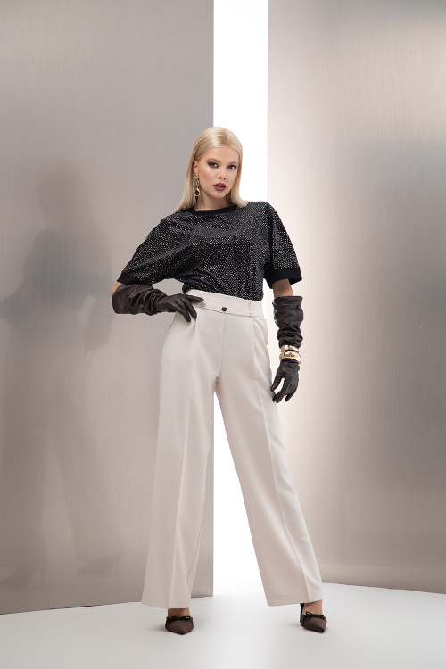 Блуза от кадифе с текстура