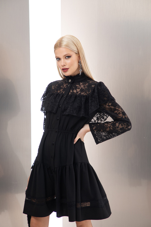 Риза рокля с дантела