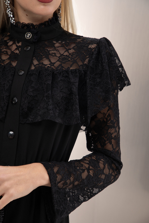 Риза рокля с дантела