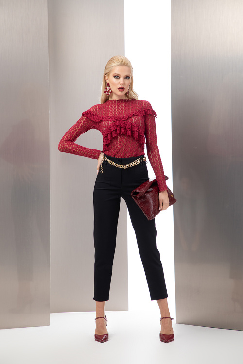 Бизнес панталон с детайли