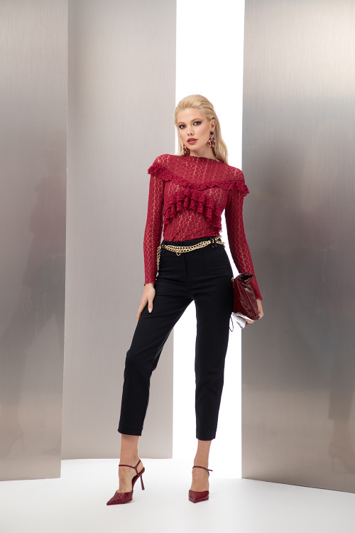 Бизнес панталон с детайли